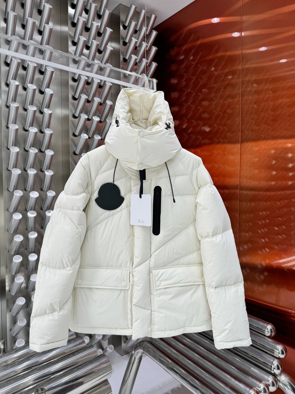 Moncler Genius Hooded Down Puffer Jacket – Off-White