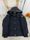 Moose Knuckles Hooded Puffer Jacket | Black & Gold