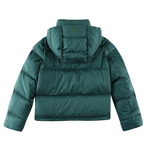 lululemon Women's Wunder Puff Hooded Puffer Jacket – Deep Green