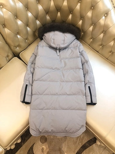 Moose Knuckles Long Hooded Parka | Light Gray