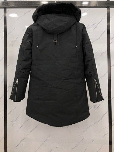 Moose Knuckles Men’s Long Hooded Parka | Black