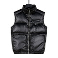 Prada Glossy Puffer Vest with Oversized Pockets | Black
