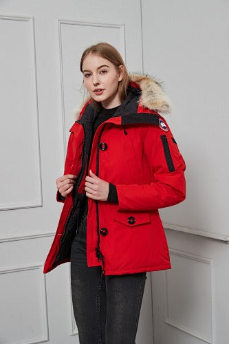 Canada Goose Women’s Hooded Parka | Red