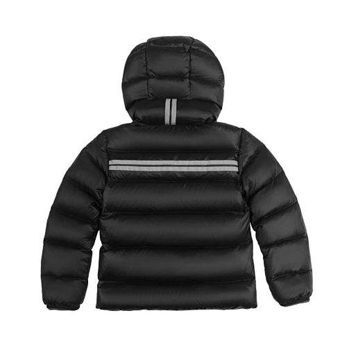 Canada Goose Crofton Kids’ Hooded Down Jacket | Black