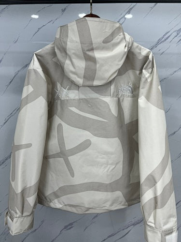 The North Face x KAWS Hooded Jacket | Gray Abstract Print