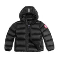 Canada Goose Crofton Kids’ Hooded Down Jacket | Black