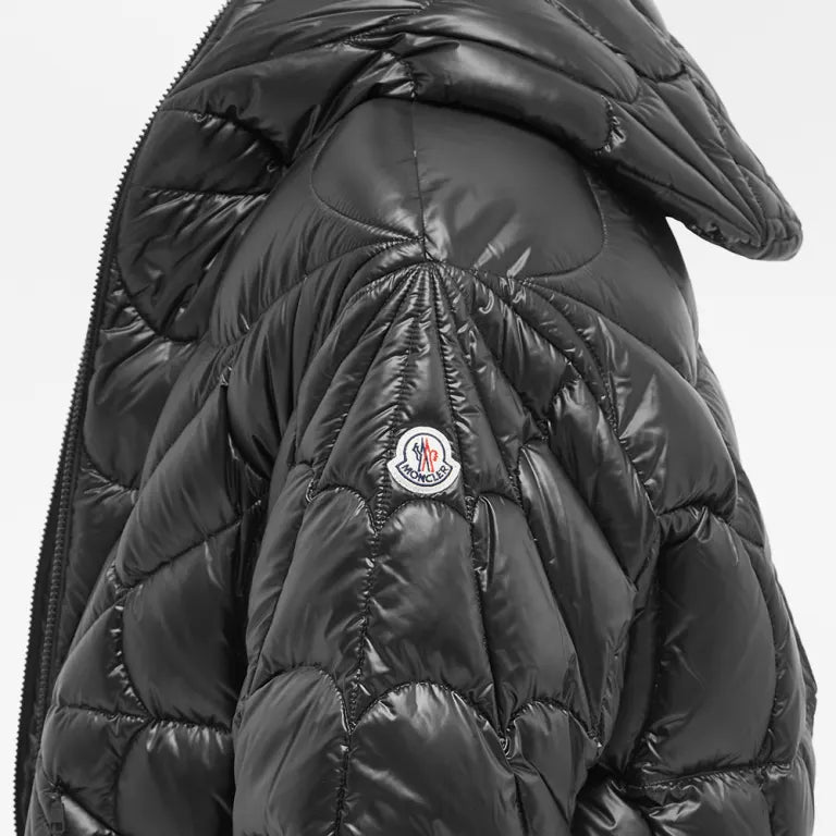 Moncler Violier Spiderweb Quilted Down Jacket – Black
