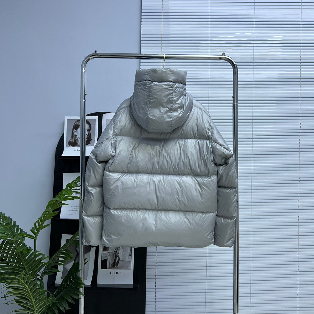 Canada Goose Hooded Down Jacket – Silver