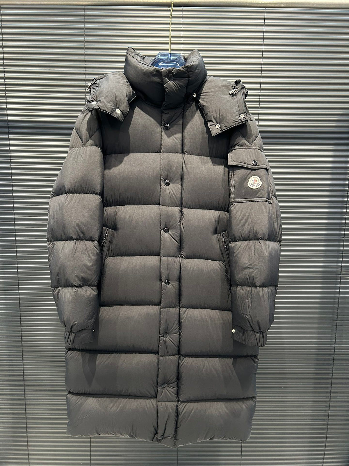 Moncler Maya Long Down Parka – Matte Black