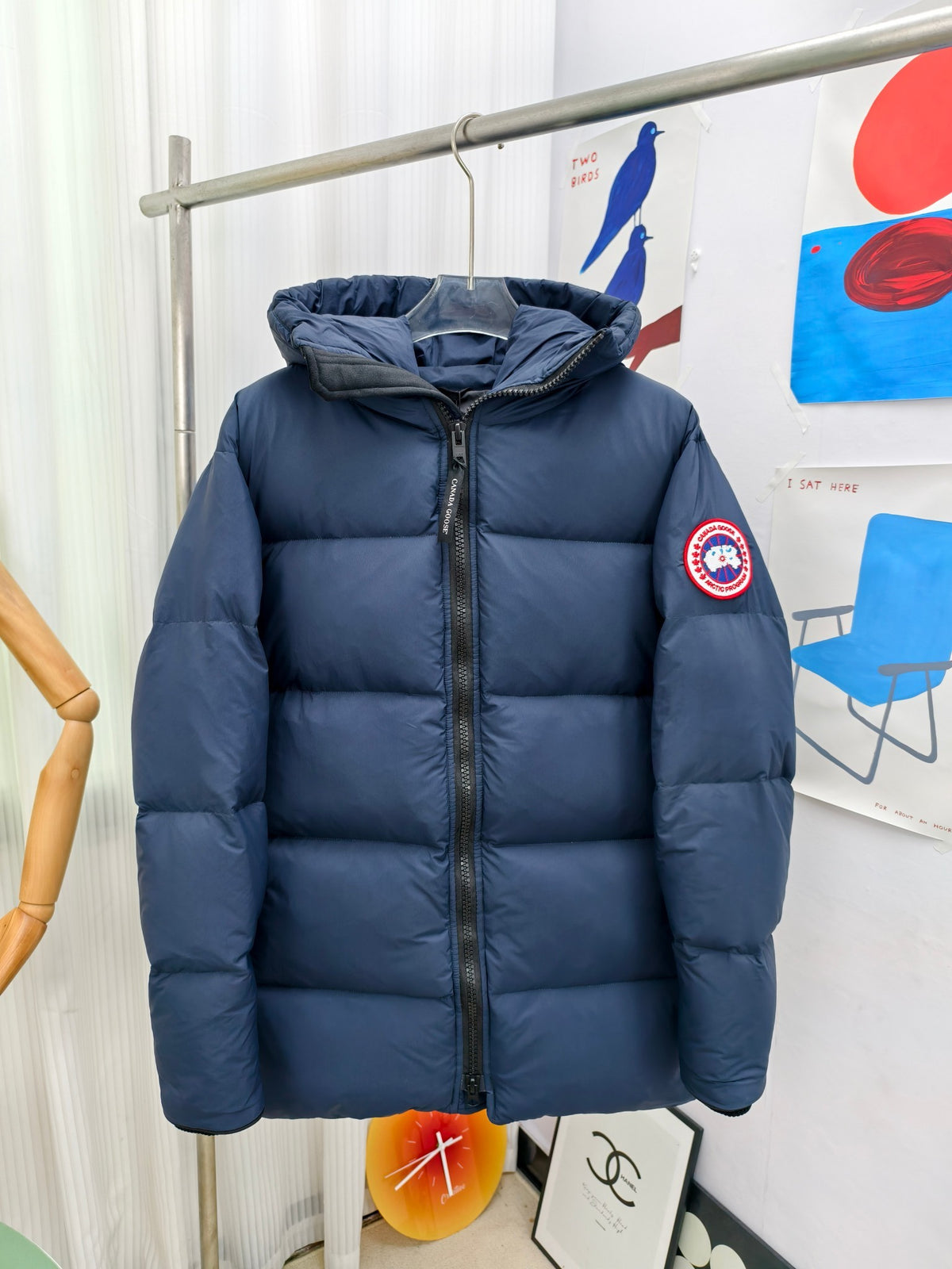 Canada Goose Lawrence Hooded Down Puffer Coat – Navy