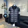 Moncler Knit Sleeve Hybrid Down Jacket – Charcoal & Black