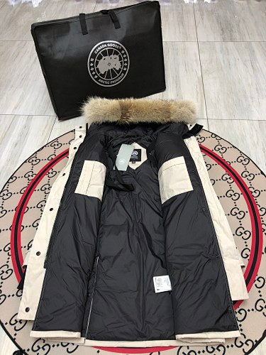 Canada Goose Women's Long Down Parka – Cream